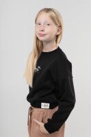 Свитшот с принтом для девочки Viollen 5011 164 см Черный (2000990040350W)  Фото №0