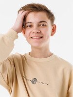 Світшот з принтом для хлопчика Black Kids 1215 128 см Бежевий (2000990475909W)  Фото №0