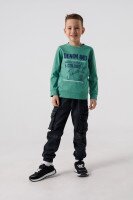 Світшот з принтом для хлопчика Deniz 05022 98 см Зелений (2000990438164D)  Фото №0