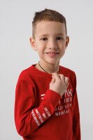 Світшот з принтом для хлопчика Deniz 05023 98 см Червоний (2000990438300D)  Фото №1