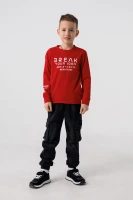 Свитшот с принтом для мальчика Deniz 05023 98 см Красный (2000990438300D)  Фото №0