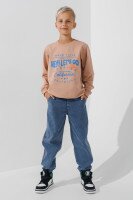 Світшот з принтом для хлопчика Ecrin 3825 116 см Бежевий (2000990694034D)  Фото №1
