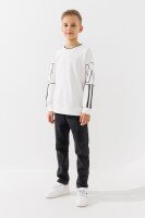 Світшот з принтом для хлопчика First Kids 0066 134 см Молочний  Фото №0
