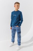 Світшот з принтом для хлопчика Pitiki 9796 176 см Петроль  Фото №0
