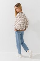 Світшот з візерунком для дівчинки First Kids 133 158 см Молочно-коричневий  Фото №2