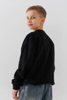Світшот з візерунком для хлопчика Lizi 281 158 см Чорний  Фото №1