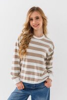 Світшот з візерунком унісекс First Kids 0067 146 см Бежевий  Фото №7