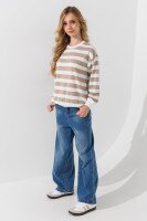 Світшот з візерунком унісекс First Kids 0067 146 см Бежевий  Фото №10