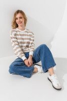 Світшот з візерунком унісекс First Kids 0067 146 см Бежевий  Фото №8