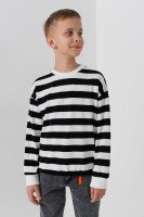 Світшот з візерунком унісекс First Kids 0067 146 см Чорний  Фото №1