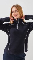 Купить Свитшот однотонный для девочки Yekipeer 99808 128 см Темно-синий Артикул: 2000999423321 Миниатюра фотографии № 3
