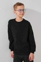 Свитшот однотонный для мальчика LAWA BBC02318 122 см Черный  Фото №0