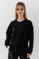 Свитшот однотонный для мальчика LAWA BBC02318 122 см Черный  Фото №4