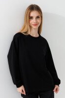 Свитшот однотонный для мальчика LAWA BBC02318 122 см Черный  Фото №6