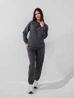Купить Свитшот однотонный женский GENUA G01126-0008K S Графитовый Артикул: 2000999486388 Миниатюра фотографии № 2