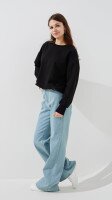 Купить Свитшот однотонный женский LAWA WTC02474 XS Черный Артикул: 2000999427633 Миниатюра фотографии № 4