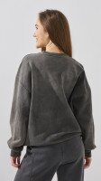 Купить Свитшот однотонный женский On me Onme-114-K M Серый Артикул: 2000999362552 Миниатюра фотографии № 5