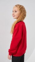 Купить Свитшот с принтом для девочки Aura Style 1085 92 см Красный Артикул: 2000999331206 Миниатюра фотографии № 4