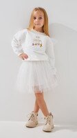 Купить Свитшот с принтом для девочки Aura Style 1086 92 см Молочный Артикул: 2000999331169 Миниатюра фотографии № 2