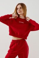 Світшот з принтом для дівчинки LAWA P-GB02316 122 см Червоний  Фото №0