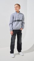 Купити Світшот з принтом для хлопчика LAWA P-BB02329 146 см Сірий Артикул: 2000999383182 Фото мініатюра № 2