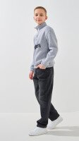Купити Світшот з принтом для хлопчика LAWA P-BB02329 146 см Сірий Артикул: 2000999383182 Фото мініатюра № 4