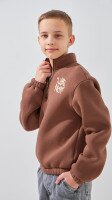 Купить Свитшот с принтом для мальчика LAWA P-BB02330 152 см Кофейный Артикул: 2000999388569 Миниатюра фотографии № 3