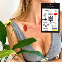 Тату набор Tattooshka &quot;Слава Украине&quot; LB-106 (5805800012643)  Фото №4