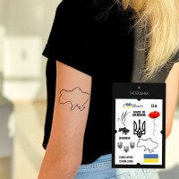 Тату набор Tattooshka &quot;Слава Украине&quot; LB-106 (5805800012643)  Фото №2