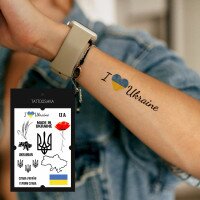 Тату набор Tattooshka &quot;Слава Украине&quot; LB-106 (5805800012643)  Фото №0