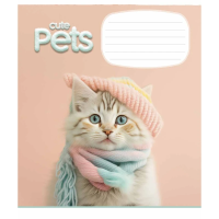 Зошит учнівський &quot;Cute pets&quot; Школярик 012-3253C 12 арк. (482000647045603253)(SC)  Фото №0