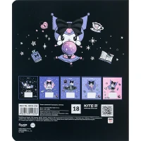 Тетрадь ученическая &quot;Kuromi&quot; Kite HK24-236 18 л. (4063276212603)(SC)  Фото №2