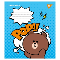 Зошит учнівський &quot;Line friends&quot; YES 766308 12 арк. (4823092274687)(SC)  Фото №1