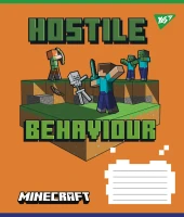 Тетрадь ученическая «Minecraft. Враждебный» YES 767211 12 л. (4823092286390)(SC)
