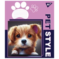 Тетрадь ученическая «Pet style» YES 766310 12 л. (4823092274700)(SC)  Фото №1