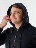 Толстовка однотонна чоловіча 24-0712 M Чорний (2000990340580D)  Фото №2