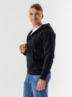 Толстовка однотонна чоловіча 24-0712 M Чорний (2000990340580D)  Фото №3