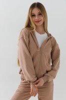 Толстовка однотонна для дівчинки LAWA GBC02329 122 см Бежевий