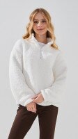Купити Толстовка однотонна для дівчинки LAWA GBC02355 134 см Молочний Артикул: 2000999379123 Фото мініатюра № 1