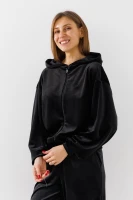 Купити Толстовка однотонна жіноча LAWA K-WBC02303 XS Чорний Артикул: 2000990970015 Фото мініатюра № 3