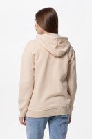 Толстовка однотонная женская Street 0923 XL Бежевый (2000990269089W)  Фото №3