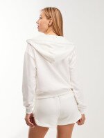 Купить Толстовка однотонная женская GENUA G01132-0001 XS Молочный Артикул: 2000999617256 Миниатюра фотографии № 2