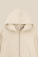 Толстовка однотонная женская LAWA WBC02379 XS Светло-бежевый  Фото №0