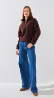 Купити Толстовка однотонна жіноча LAWA WBC02473 L Коричневий Артикул: 2888000022707 Фото мініатюра № 2