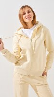 Купить Толстовка однотонная женская On me onme-100 XS Сливочный Артикул: 2000999362729 Миниатюра фотографии № 1
