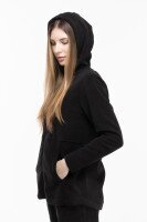 Толстовка однотонная женская On me 97233 S Черный (2000989224754W)  Фото №1