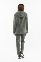 Толстовка однотонная женская On me 97233 XL Хаки (2000989224822W)  Фото №6