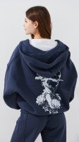 Купить Толстовка с принтом женская LAWA P-WT02303 S Графитовый Артикул: 2000999402128 Миниатюра фотографии № 5