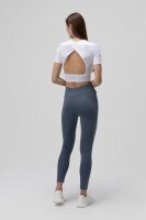 Топ фитнес однотонный женский Tommy life 97265 L Белый (2000989973225A)  Фото №3