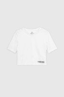 Топ фитнес однотонный женский Tommy life 97265 L Белый (2000989973225A)  Фото №5